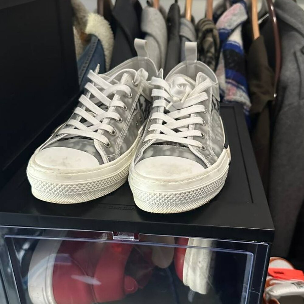 Dior B23 High-Top Oblique Sneakers -42.5